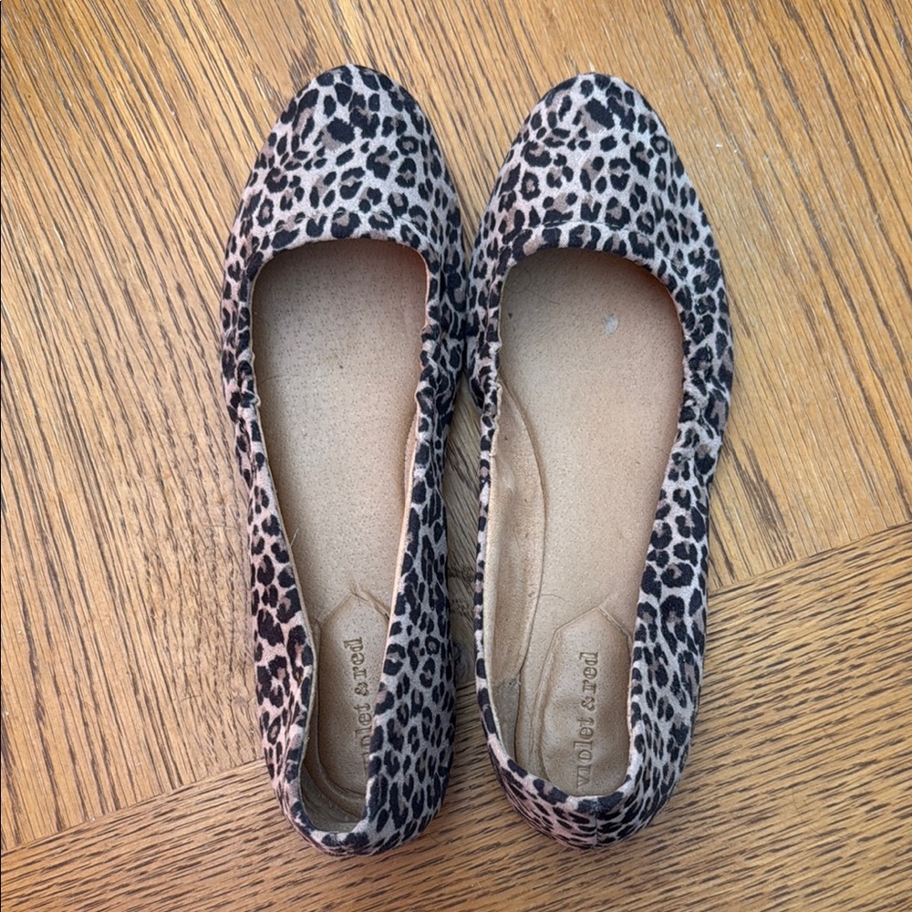 Leopard Print Women's Ballet Flats